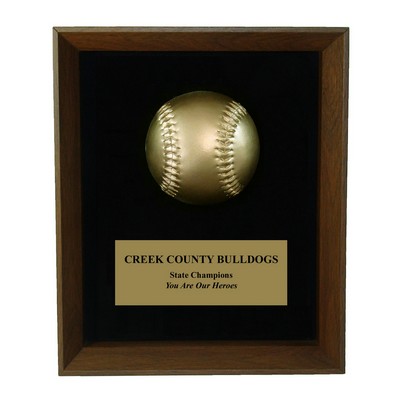 Baseball Shadow Frame Plaque (8"X10")