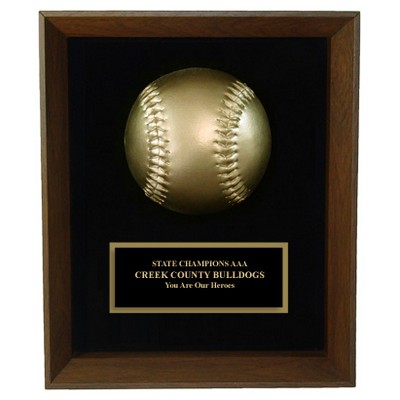 Softball Shadow Frame Plaque