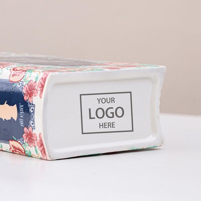 Book Shaped Ceramic Vase